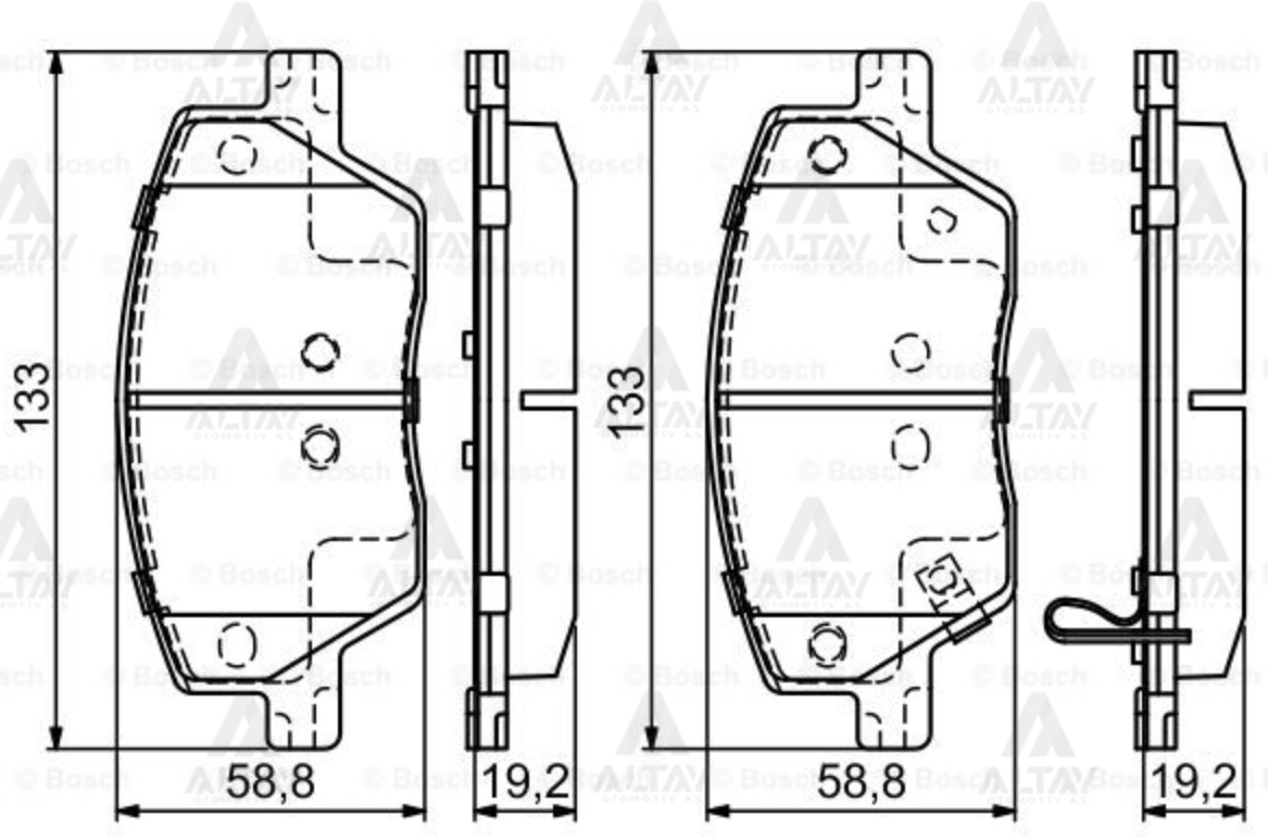 Fiat Egea Ön Fren Balata . Jtd . Multıjet Dızel OEM 77367628 Fiat Egea Ön Fren Balata . Jtd . Multıjet Dızel OEM 77367628